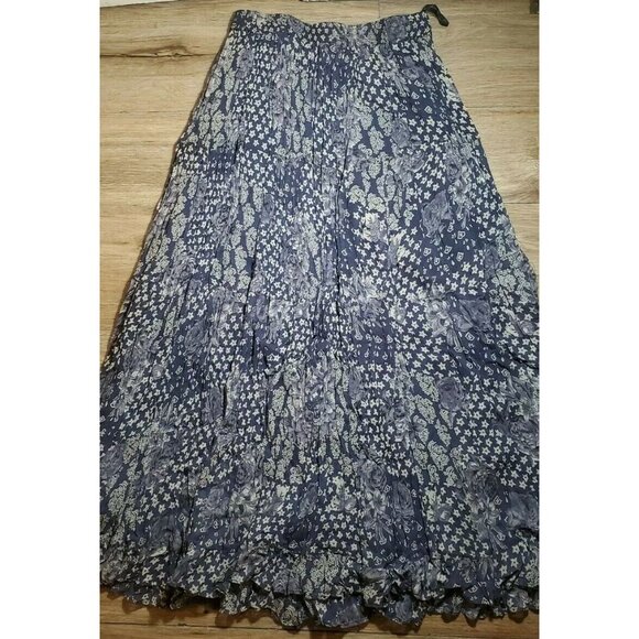 Vintage 90’s Retro Star of India Skirt Bohemian Flowy Maxi Size L - Picture 3 of 13